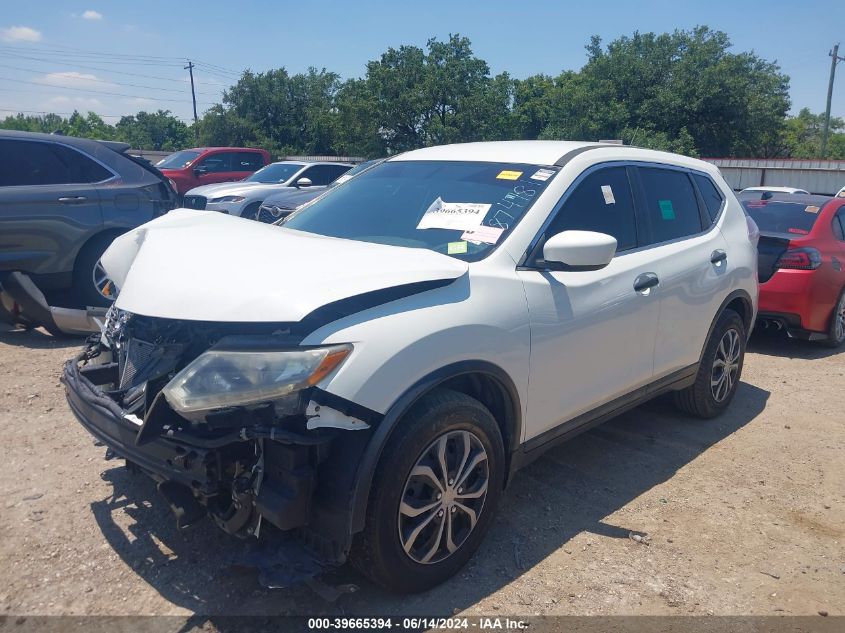 2016 Nissan Rogue S VIN: 5N1AT2MT5GC874781 Lot: 39665394