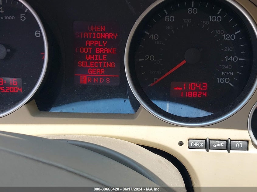 2006 Audi A4 1.8T VIN: WAUAC48H16K009412 Lot: 39665420