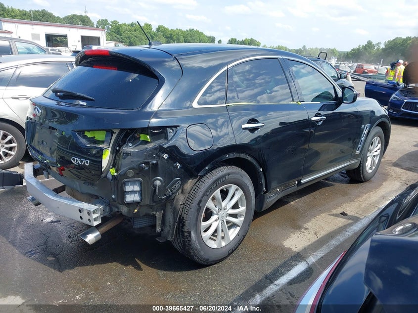2017 Infiniti Qx70 VIN: JN8CS1MW1HM414294 Lot: 39665427