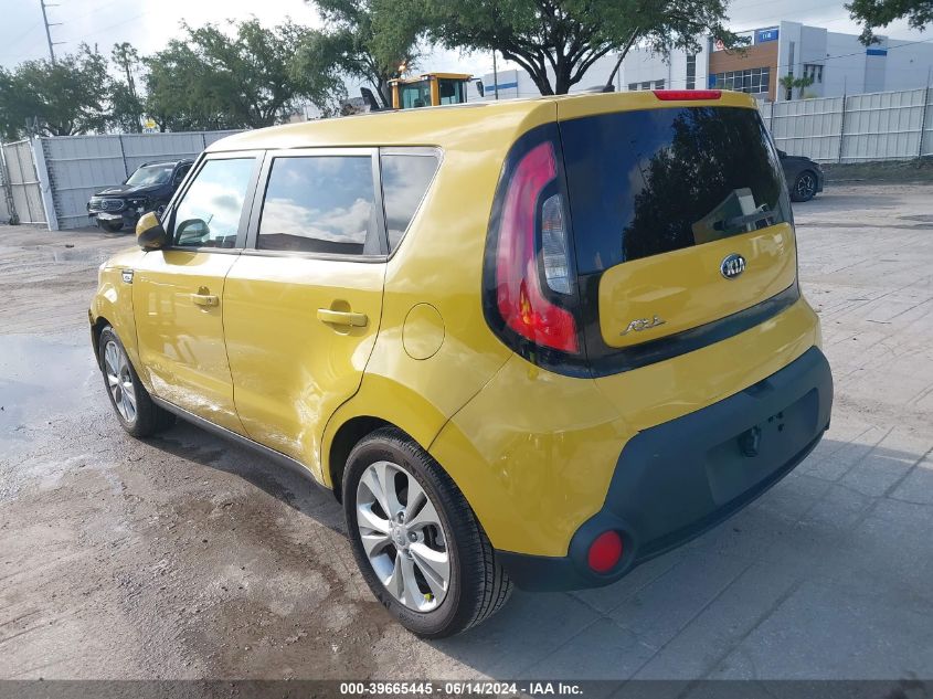 2015 Kia Soul + VIN: KNDJP3A52F7162367 Lot: 39665445