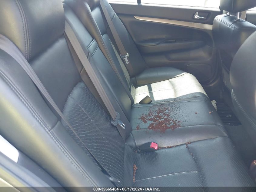 2010 Infiniti G37X VIN: JN1CV6AR6AM451655 Lot: 39665484