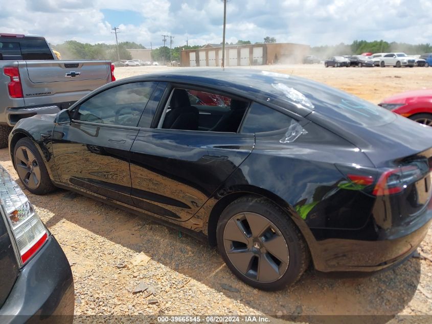 2023 Tesla Model 3 Rear-Wheel Drive VIN: 5YJ3E1EAXPF618315 Lot: 39665545