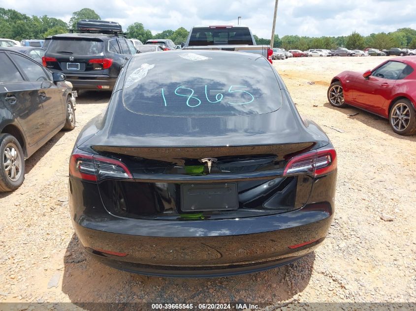 2023 Tesla Model 3 Rear-Wheel Drive VIN: 5YJ3E1EAXPF618315 Lot: 39665545