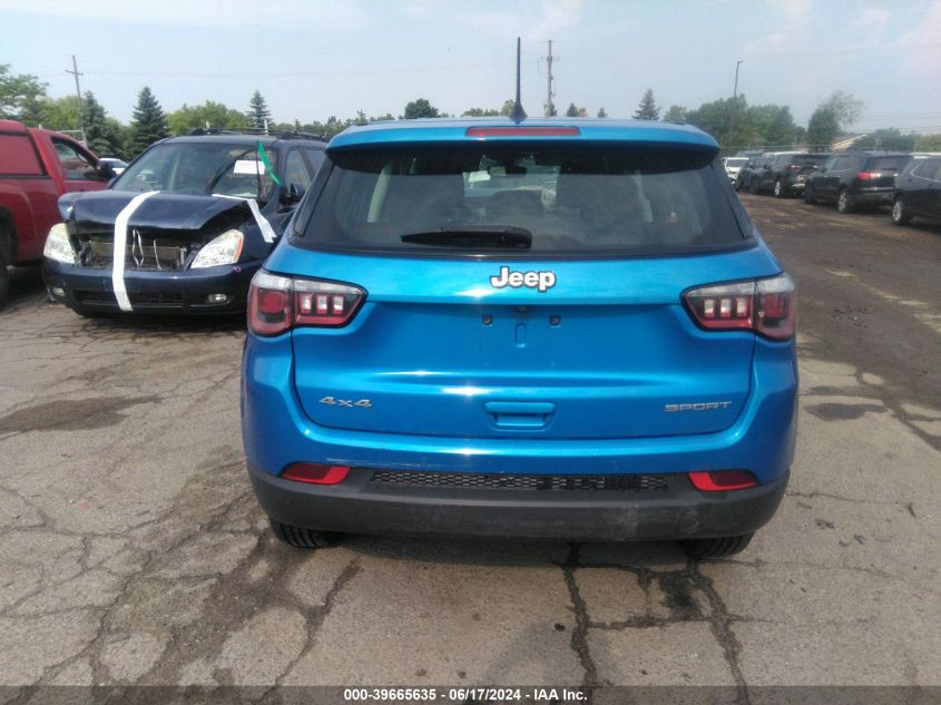 2019 Jeep Compass Sport 4X4 VIN: 3C4NJDAB4KT664821 Lot: 39665635