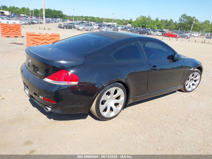 2007 BMW 650I VIN: WBAEH13567CR51708 Lot: 39665640