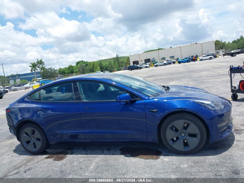 2023 Tesla Model 3 Rear-Wheel Drive VIN: 5YJ3E1EA2PF448239 Lot: 39665665