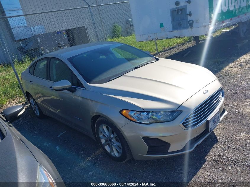 2019 Ford Fusion Hybrid Se VIN: 3FA6P0LU4KR276727 Lot: 39665668