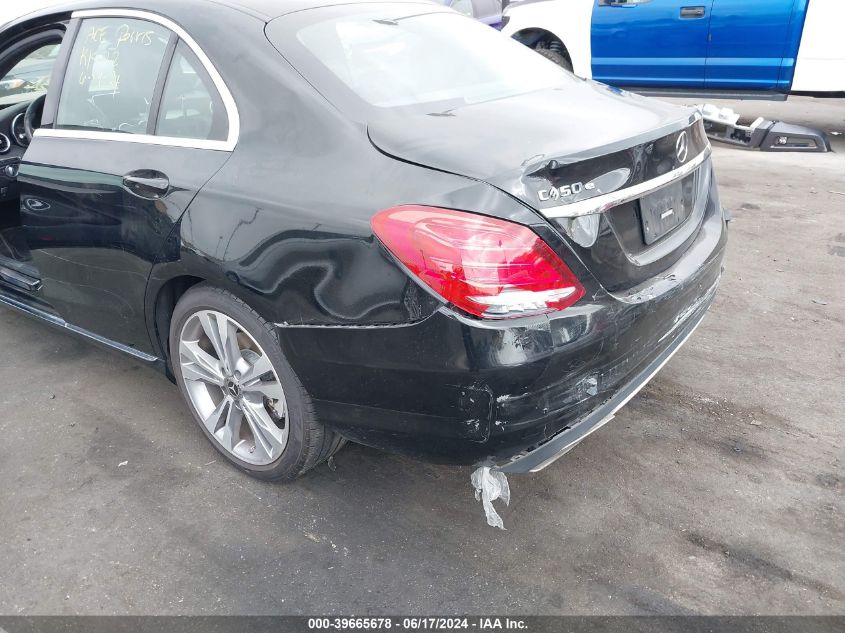 2018 Mercedes-Benz C 350E VIN: 55SWF4HB7JU238533 Lot: 39665678