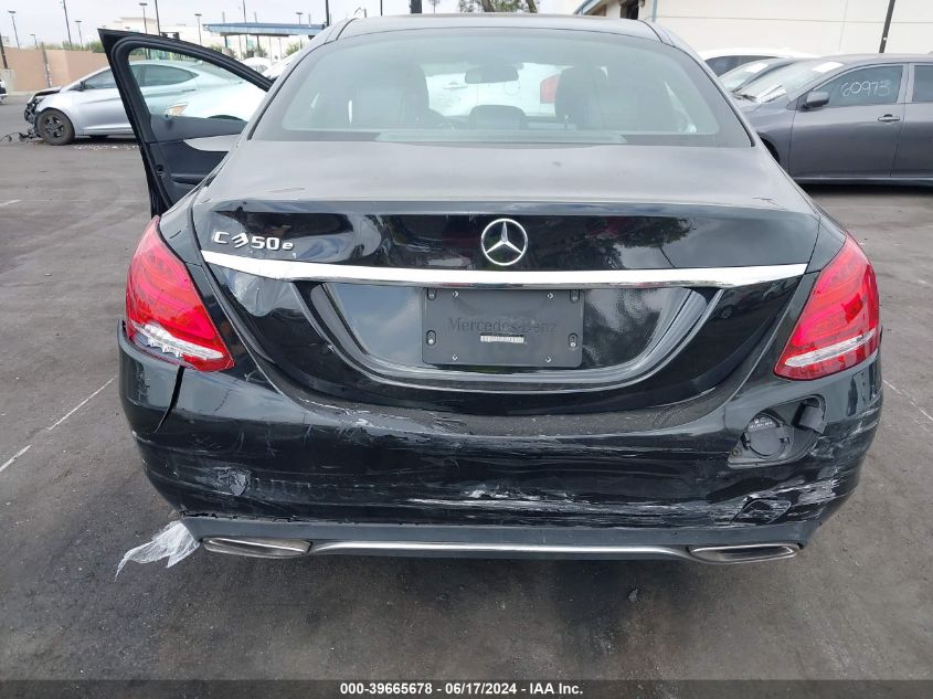 2018 Mercedes-Benz C 350E VIN: 55SWF4HB7JU238533 Lot: 39665678