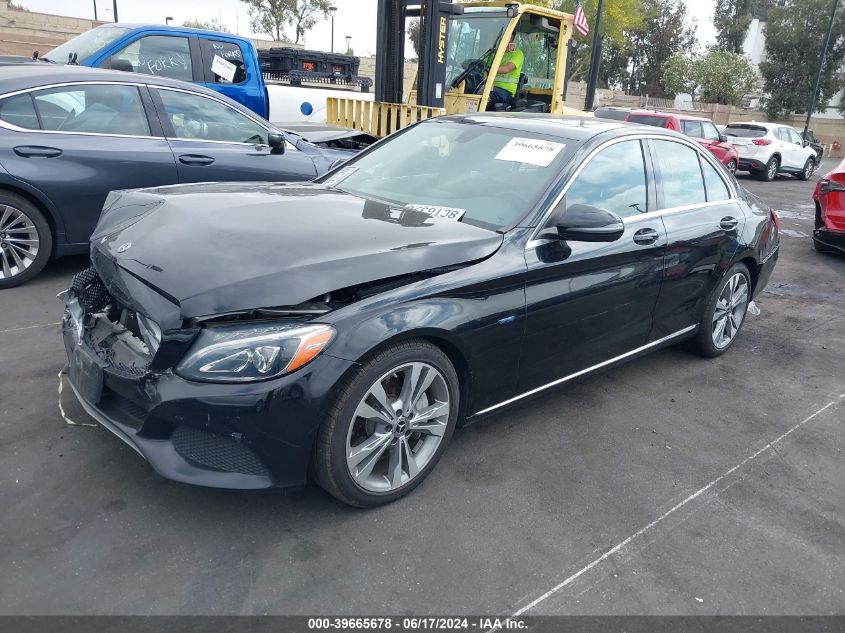 2018 Mercedes-Benz C 350E VIN: 55SWF4HB7JU238533 Lot: 39665678