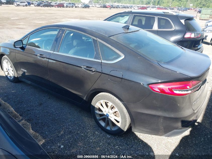 2019 Ford Fusion Hybrid Se VIN: 3FA6P0LU5KR223194 Lot: 39665686