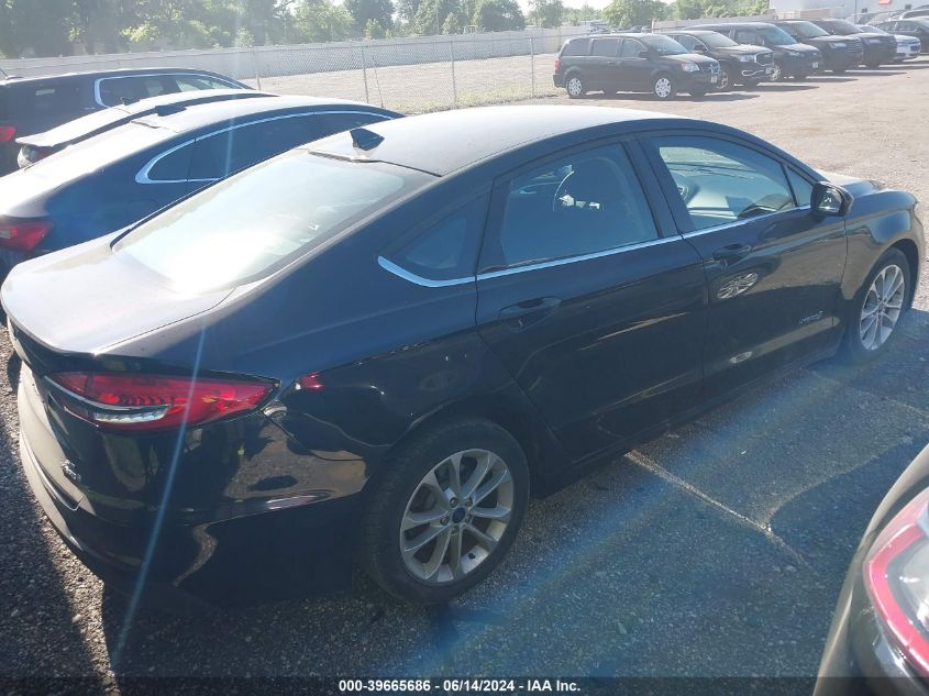 2019 Ford Fusion Hybrid Se VIN: 3FA6P0LU5KR223194 Lot: 39665686