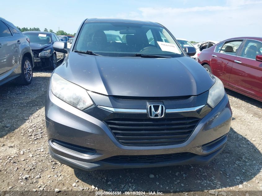 2016 Honda Hr-V Lx VIN: 3CZRU5H39GM704383 Lot: 39665698