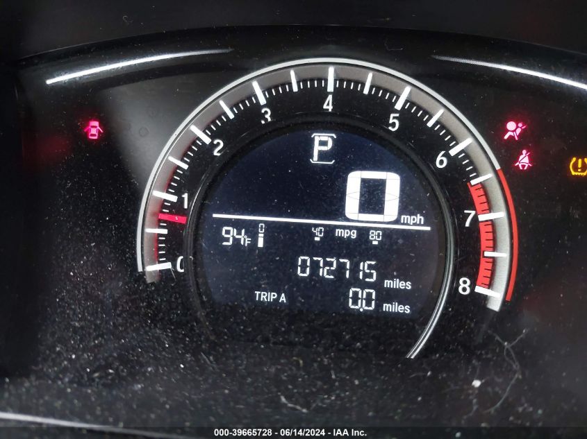 2018 Honda Civic Lx VIN: SHHFK7H23JU431534 Lot: 39665728