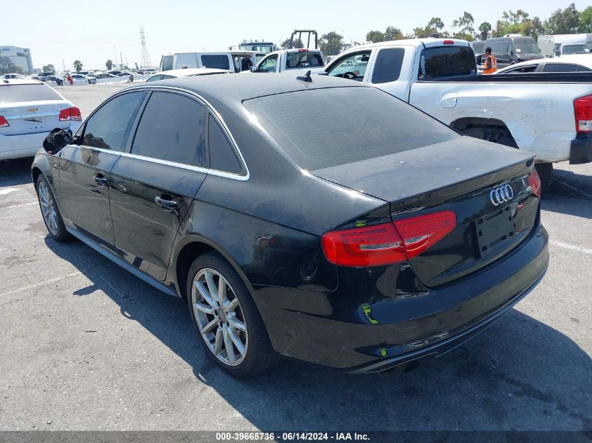 2014 Audi A4 2.0T Premium VIN: WAUEFAFL1EA118889 Lot: 39665736