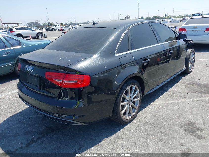 2014 Audi A4 2.0T Premium VIN: WAUEFAFL1EA118889 Lot: 39665736