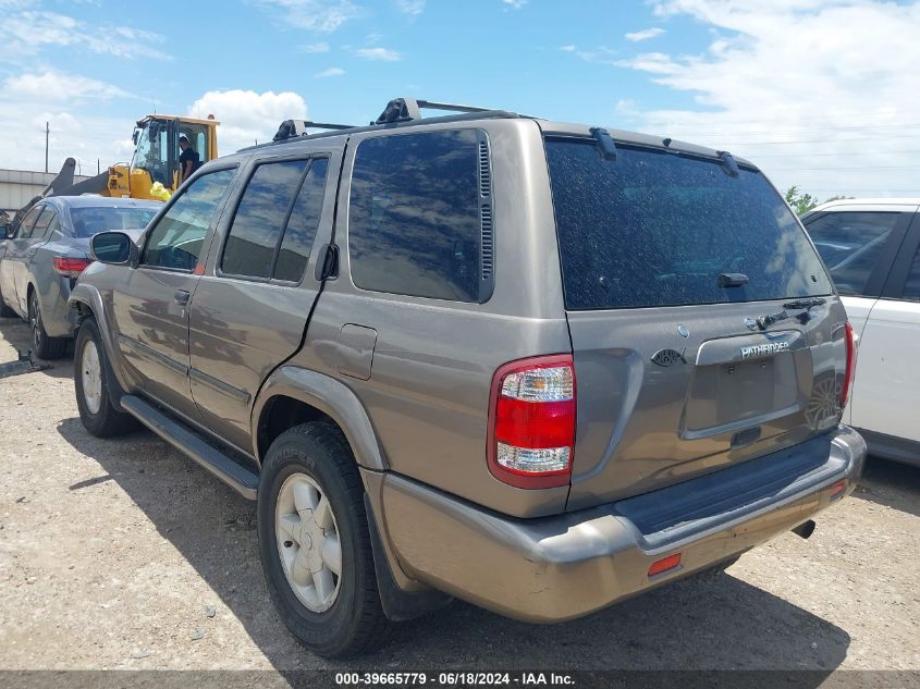 2001 Nissan Pathfinder Le VIN: JN8DR09X01W560580 Lot: 39665779