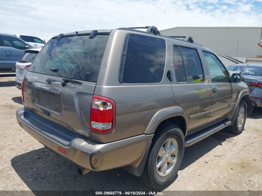 2001 Nissan Pathfinder Le VIN: JN8DR09X01W560580 Lot: 39665779