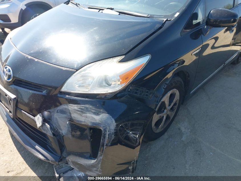 2014 Toyota Prius Two VIN: JTDKN3DUXE1746272 Lot: 39665894