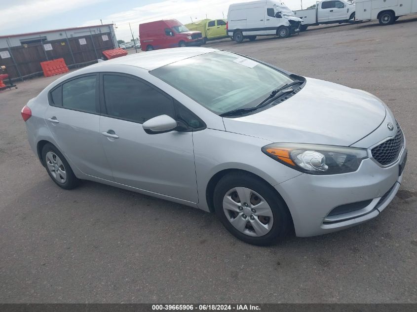 KNAFK4A65G5555244 2016 KIA FORTE - Image 1