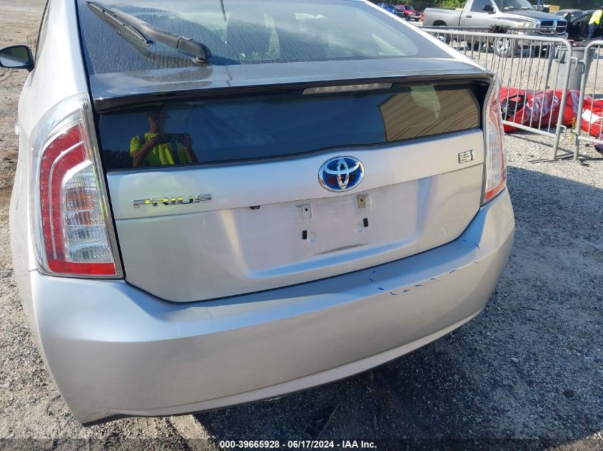 2013 Toyota Prius Three VIN: JTDKN3DU2D5547515 Lot: 39665928