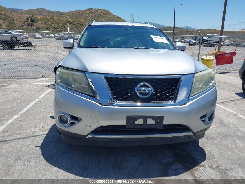 2014 Nissan Pathfinder Sl VIN: 5N1AR2MNXEC604037 Lot: 39665931