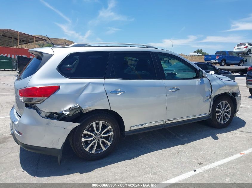 2014 Nissan Pathfinder Sl VIN: 5N1AR2MNXEC604037 Lot: 39665931