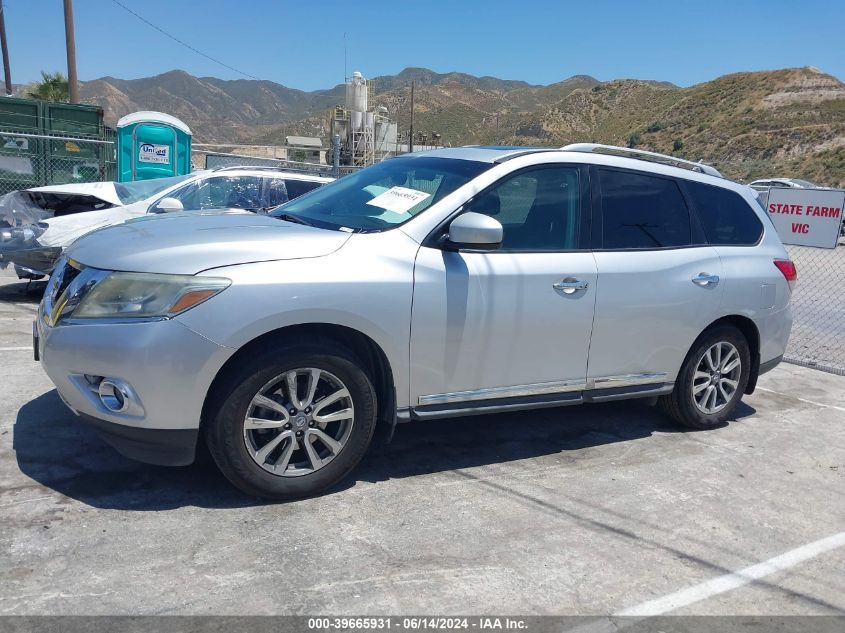 2014 Nissan Pathfinder Sl VIN: 5N1AR2MNXEC604037 Lot: 39665931