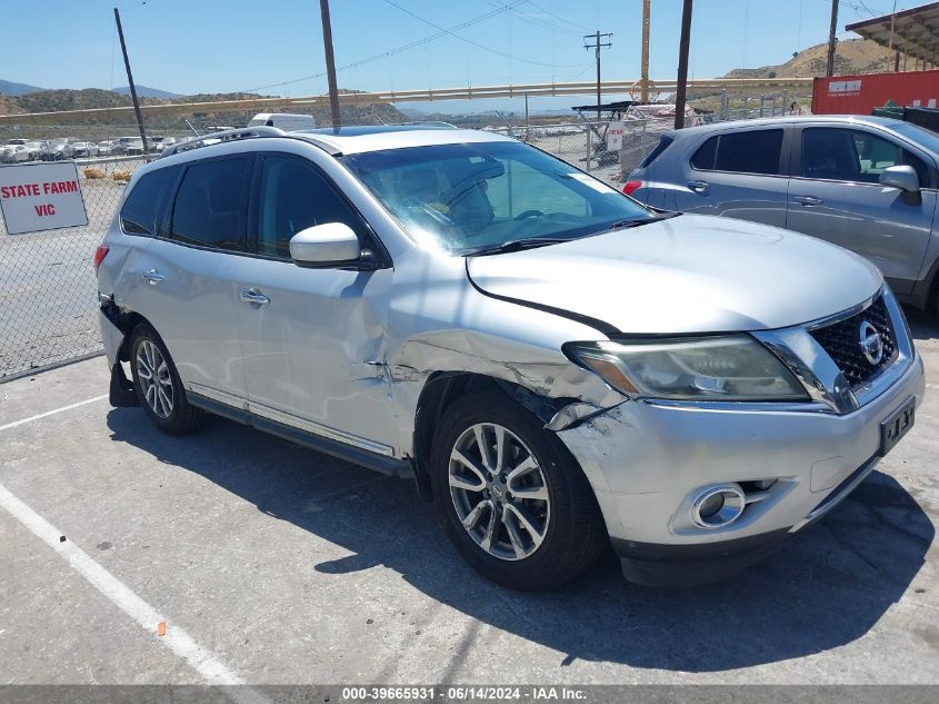 2014 Nissan Pathfinder Sl VIN: 5N1AR2MNXEC604037 Lot: 39665931