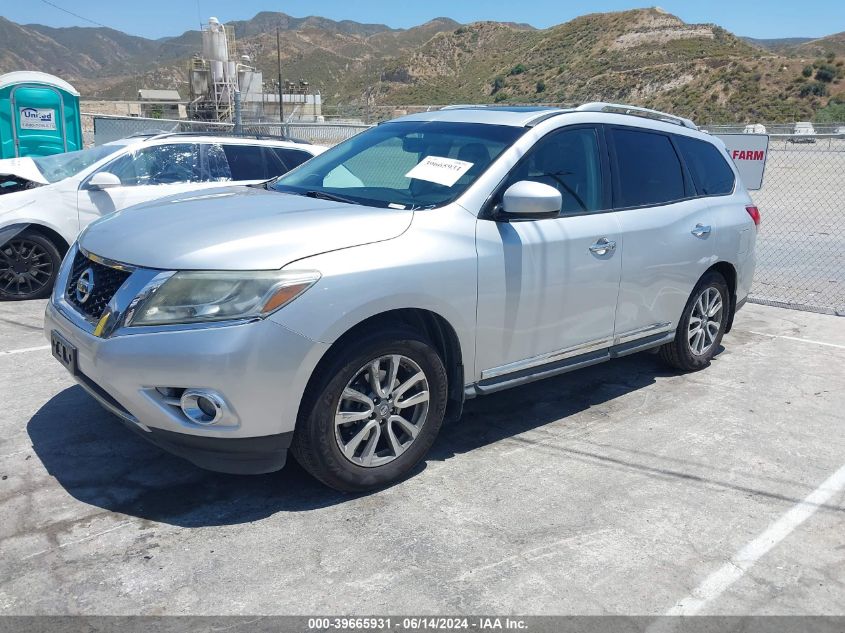 2014 Nissan Pathfinder Sl VIN: 5N1AR2MNXEC604037 Lot: 39665931