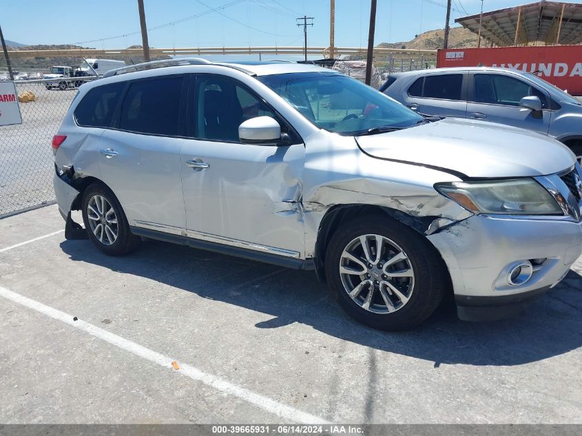 2014 Nissan Pathfinder Sl VIN: 5N1AR2MNXEC604037 Lot: 39665931