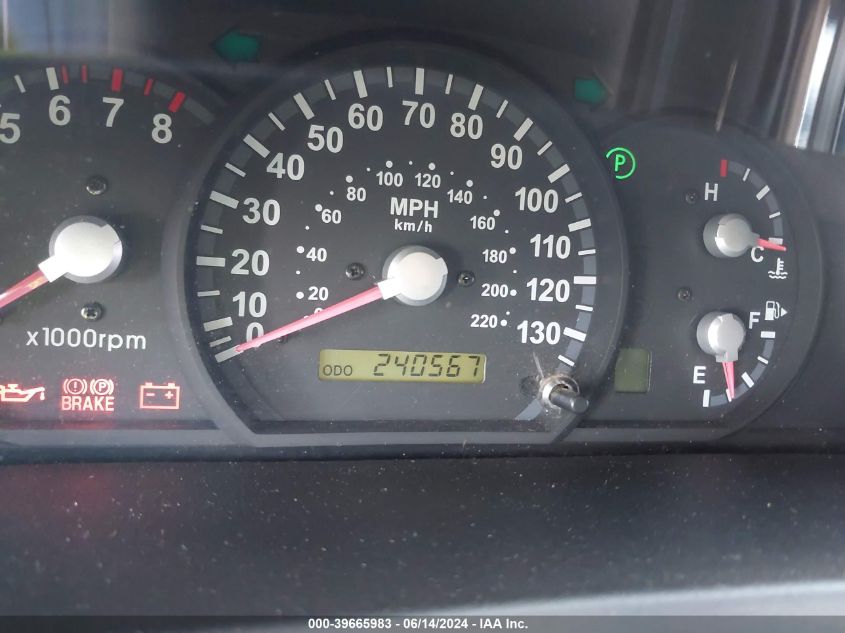 2005 Kia Sorento Ex/Lx VIN: KNDJD733X55423282 Lot: 39665983