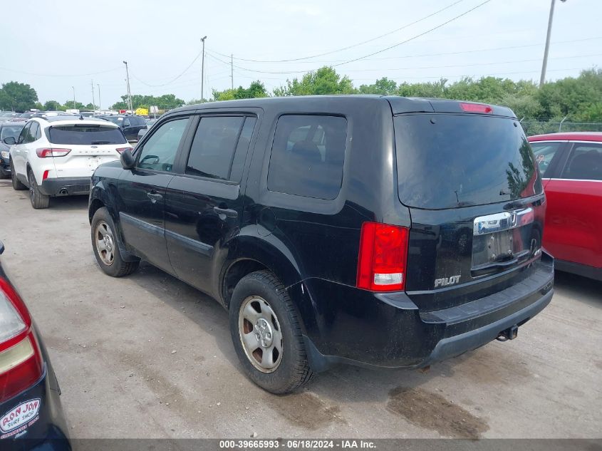 2011 Honda Pilot Lx VIN: 5FNYF4H25BB014429 Lot: 39665993