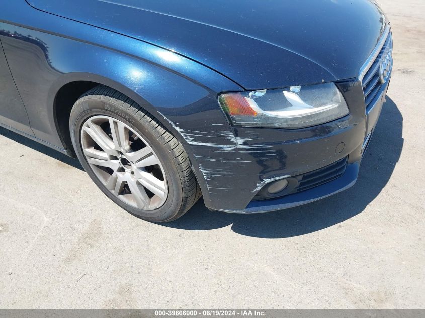 2011 Audi A4 2.0T Premium VIN: WAUAFAFL6BN001697 Lot: 39666000