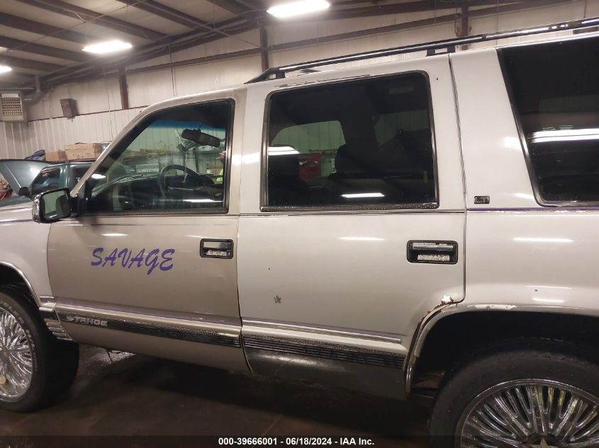 1996 Chevrolet Tahoe K1500 VIN: 1GNEK13R3TJ315624 Lot: 39666001