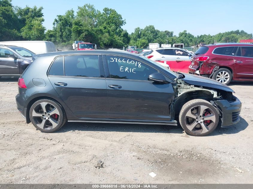 2015 Volkswagen Golf Gti 2.0T Autobahn W/Performance Package 4-Door VIN: 3VW547AU4FM091717 Lot: 39666018