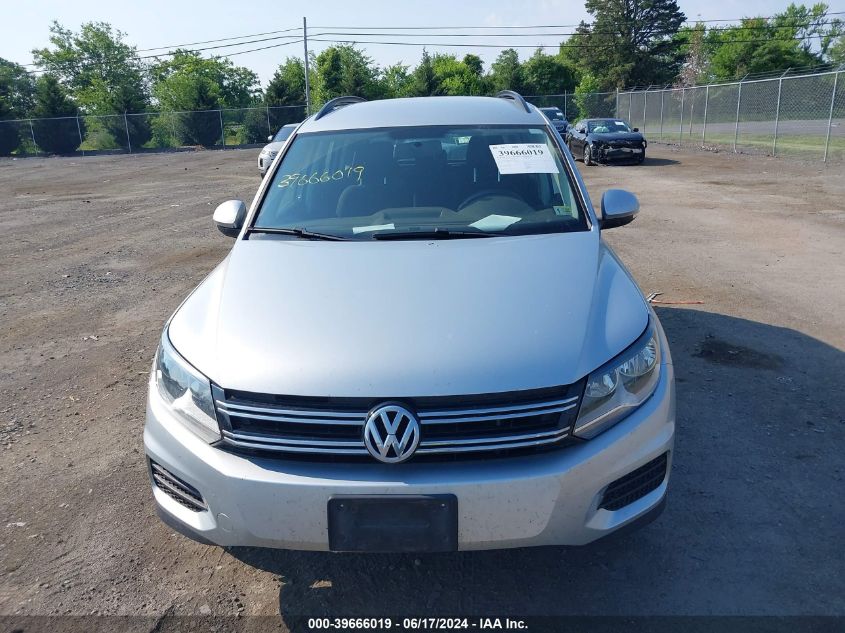 2017 Volkswagen Tiguan 2.0T/2.0T S VIN: WVGBV7AX4HK051270 Lot: 39666019