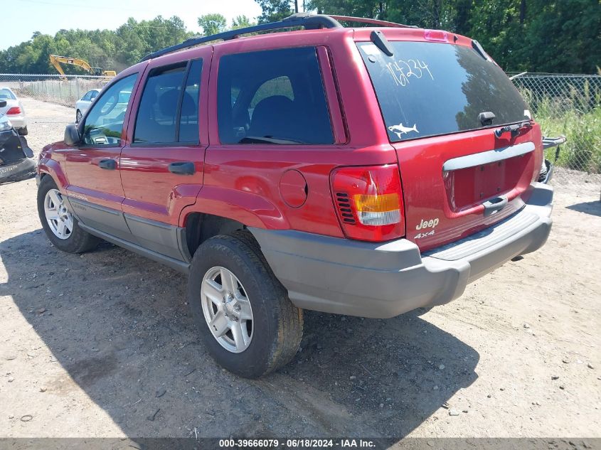 2002 Jeep Grand Cherokee Laredo VIN: 1J4GW48S12C164234 Lot: 39666079