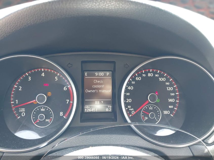 2012 Volkswagen Gti 4-Door VIN: WVWHV7AJ1CW168414 Lot: 39666085