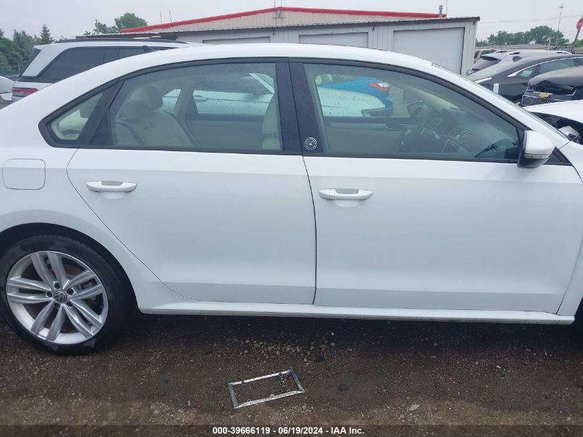 2019 Volkswagen Passat 2.0T Wolfsburg Edition VIN: 1VWLA7A3XKC005796 Lot: 39666119