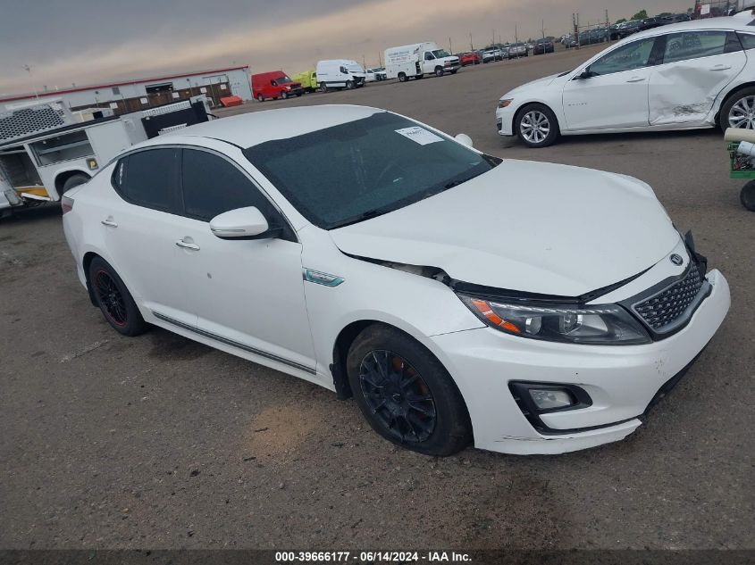 2014 Kia Optima Hybrid Lx VIN: KNAGM4AD7E5064605 Lot: 39666177