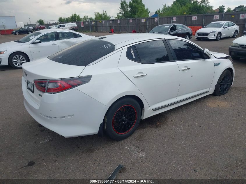 2014 Kia Optima Hybrid Lx VIN: KNAGM4AD7E5064605 Lot: 39666177