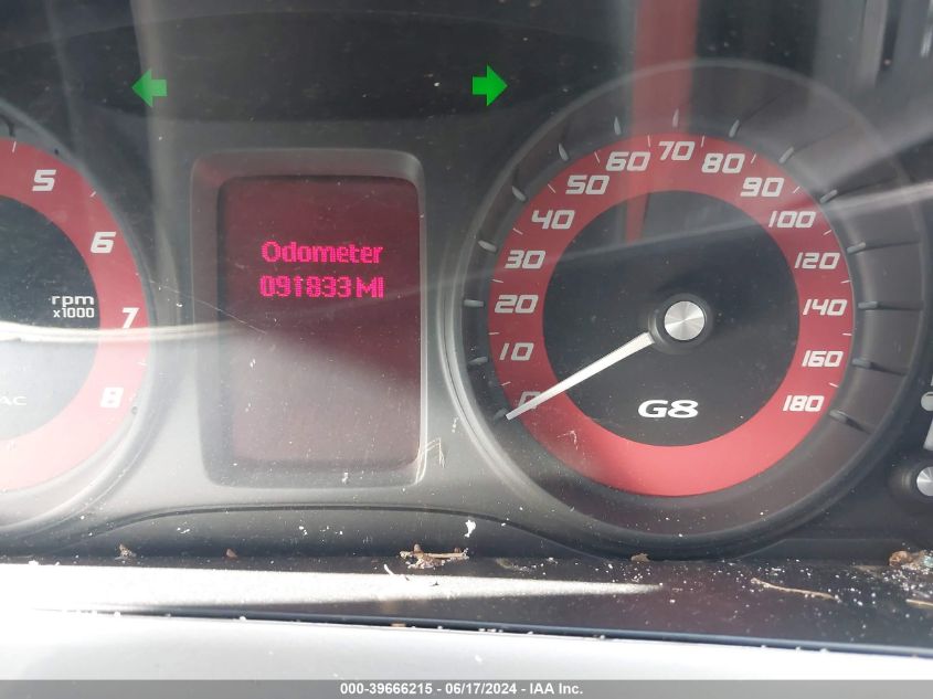 2009 Pontiac G8 Gt VIN: 6G2EC57Y39L185086 Lot: 39666215