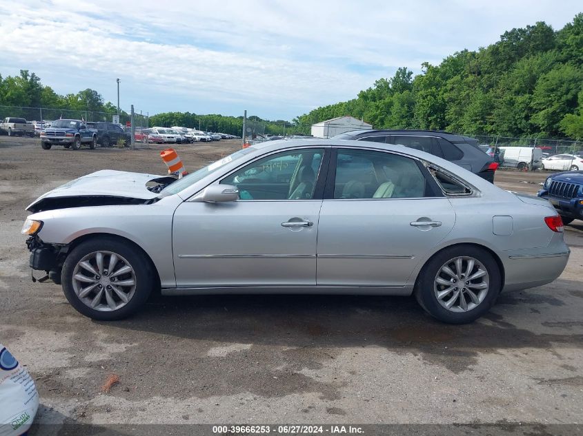 2008 Hyundai Azera Se/Limited VIN: KMHFC46F68A253166 Lot: 39666253