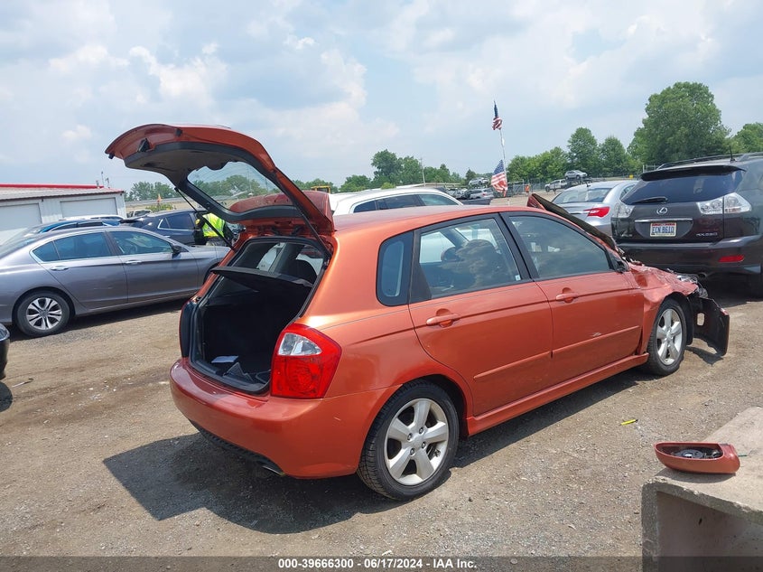 2008 Kia Spectra5 Sx VIN: KNAFE162685016306 Lot: 39666300