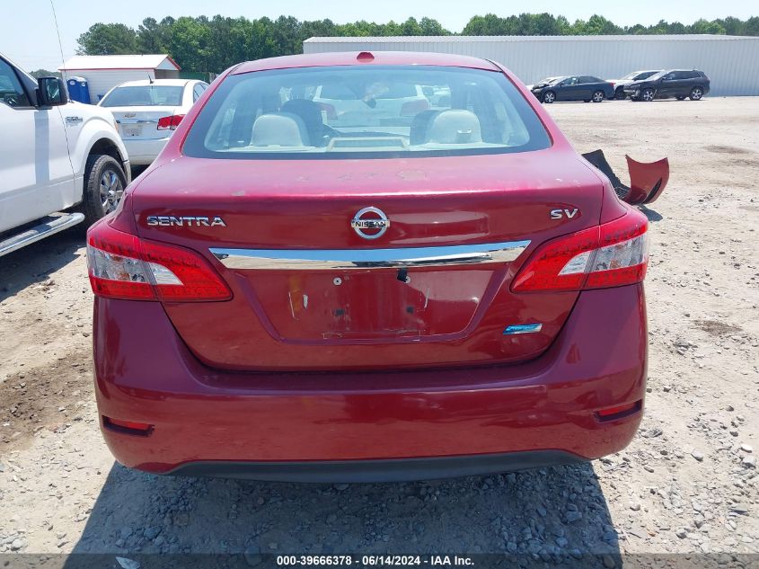 2013 Nissan Sentra Sv VIN: 3N1AB7AP9DL673996 Lot: 39666378