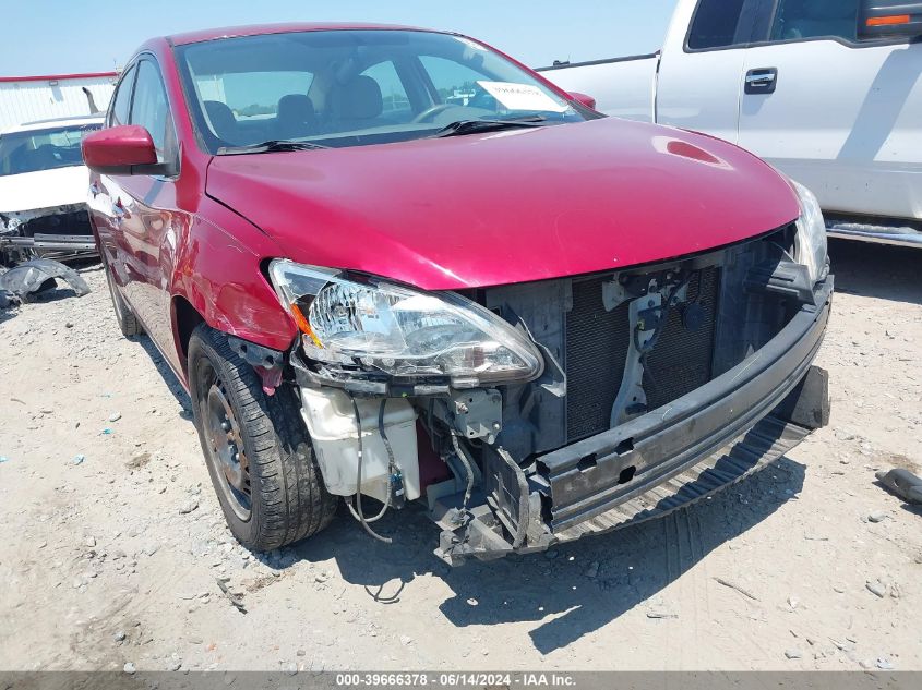 2013 Nissan Sentra Sv VIN: 3N1AB7AP9DL673996 Lot: 39666378