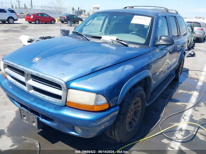 2002 Dodge Durango Slt VIN: 1B4HR48N02F161011 Lot: 39666422