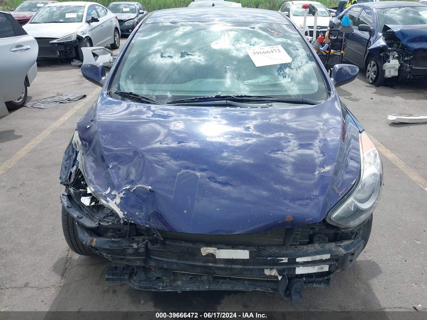 2012 Hyundai Elantra Gls VIN: 5NPDH4AE0CH134011 Lot: 39666472
