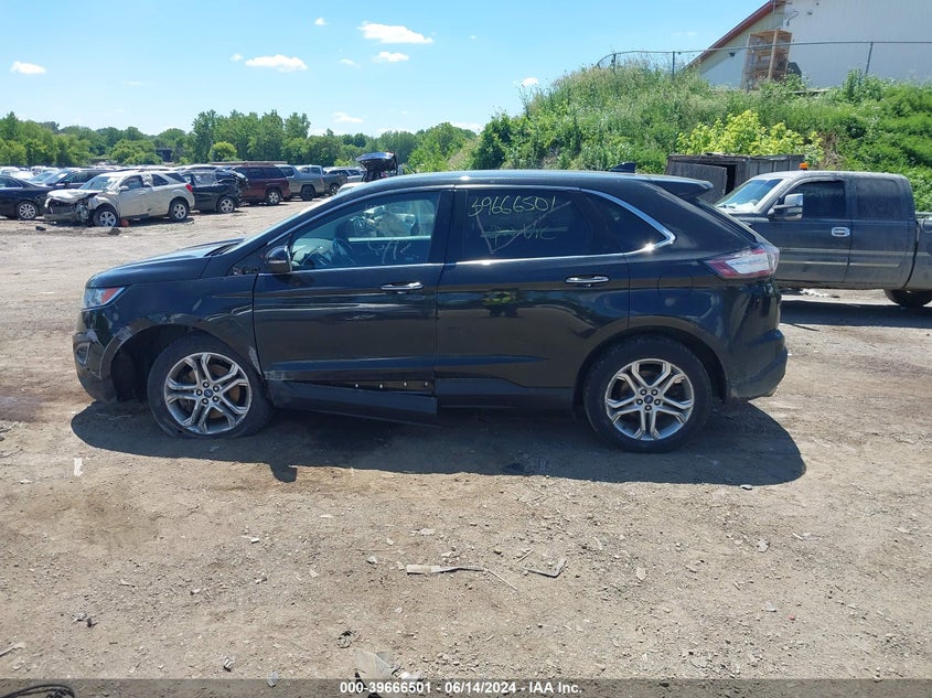 2015 Ford Edge Titanium VIN: 2FMTK4K93FBB48110 Lot: 39666501